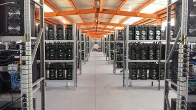 Bitcoin mining farm utilizing advanced cooling infrastructure