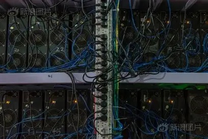 Expansive solar-powered mining farm with rows of active miners