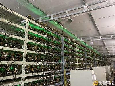 Modern Australian mining farm with rows of high-powered mining machines humming in unison
